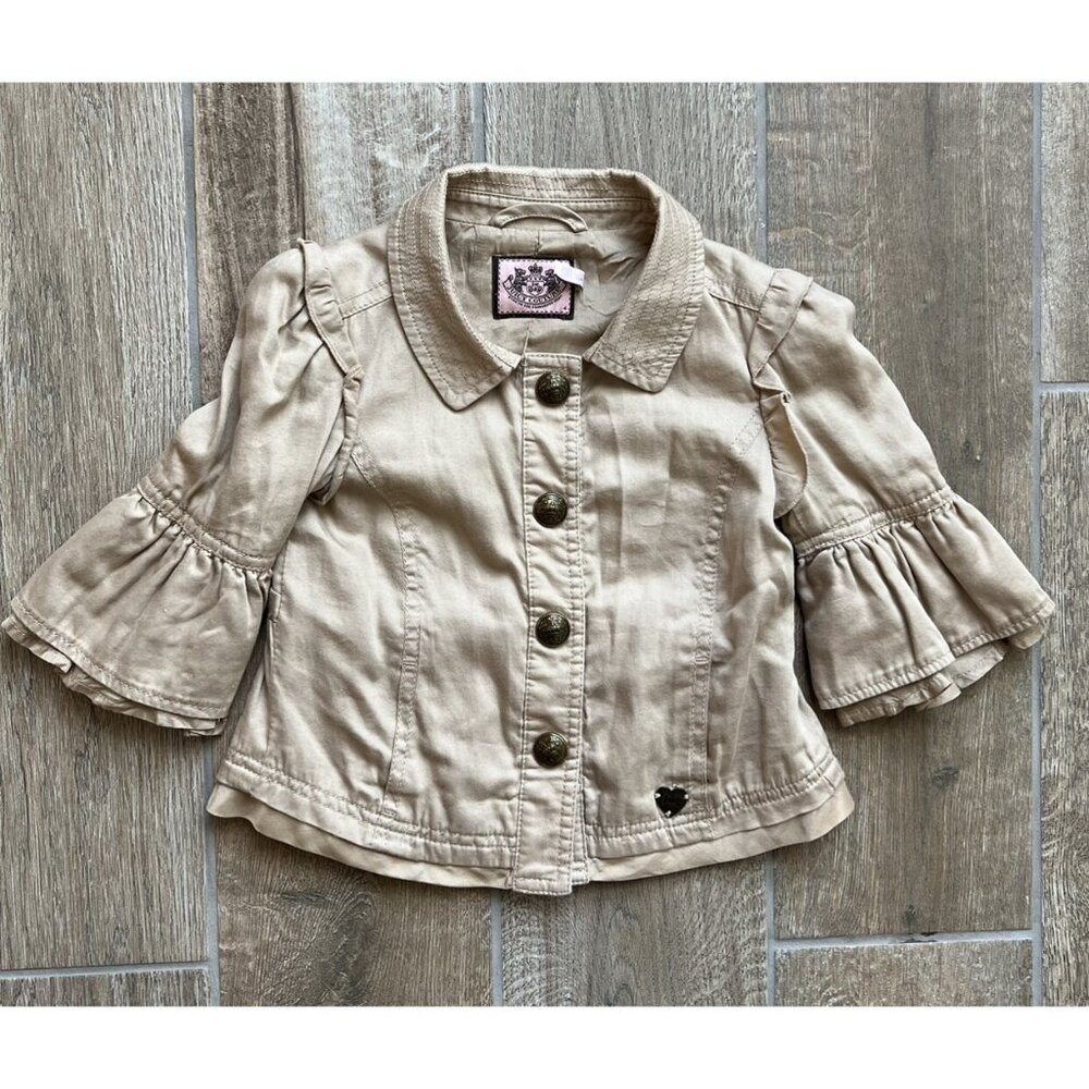 Girls Juicy Couture Bell Sleeved Jacket Sz 4T